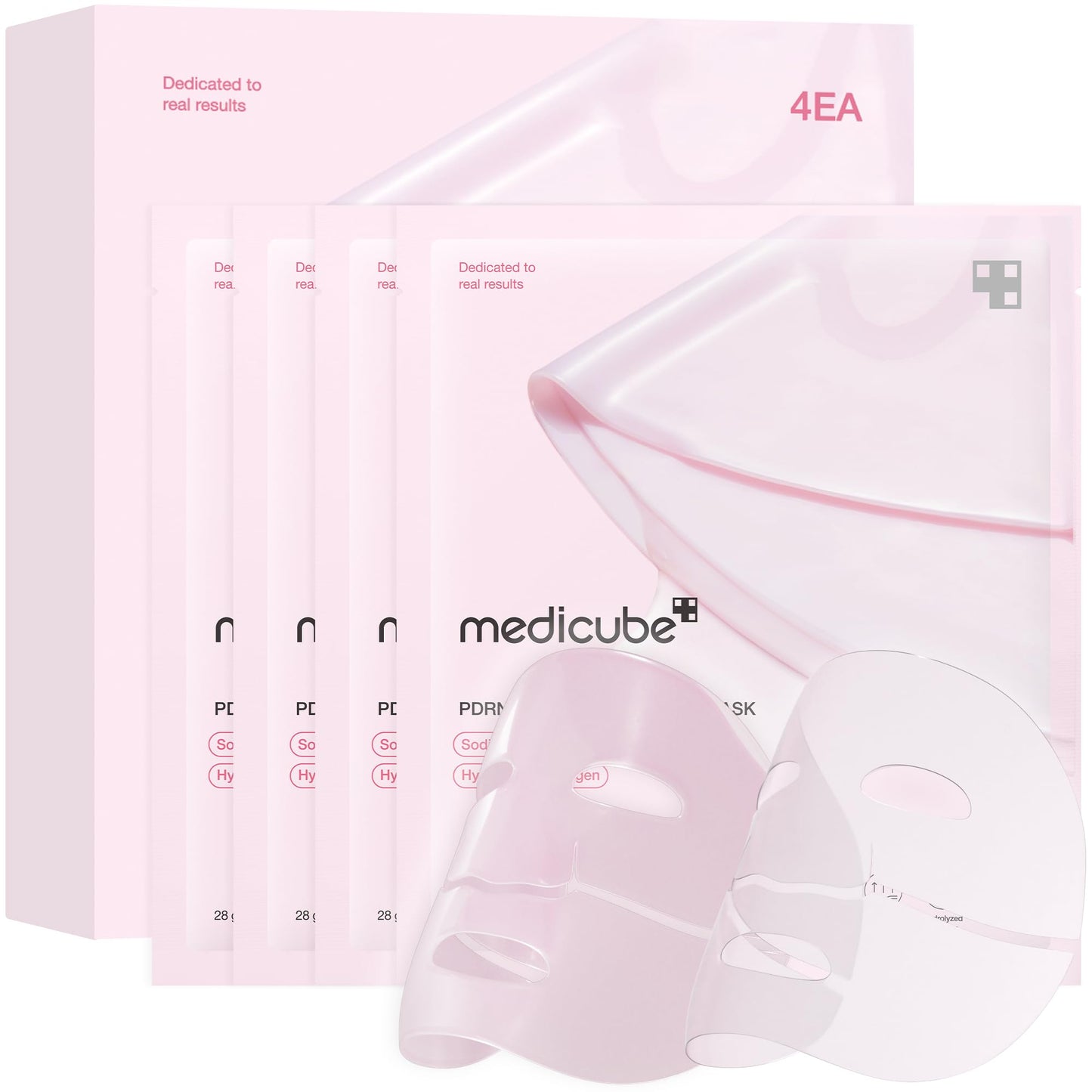 Salmon DNA PDRN pink collagen jelly gel mask | overnight face mask for glass glow skin- elasticity hydrating firming and moisturizing | korean skincare 28g 4ea